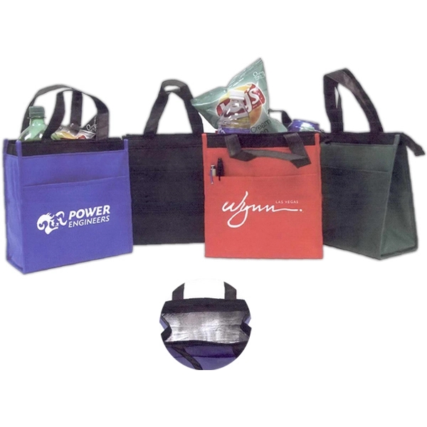 Insulated grocery tote bag with open front pocket... from ASI 34800 Alstar Creations / Alstar Line