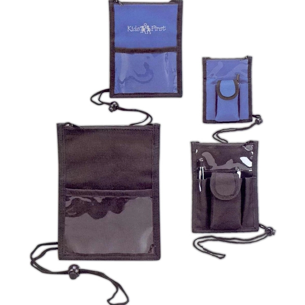 Neck wallet with accessories pocket, 2 pen loops and clear front... from ASI 34800 Alstar Creations / Alstar Line