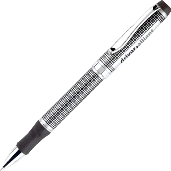 Heavy weight brass construction with unique grid pattern ballpoint pen.... from ASI 34800 Alstar Creations / Alstar Line