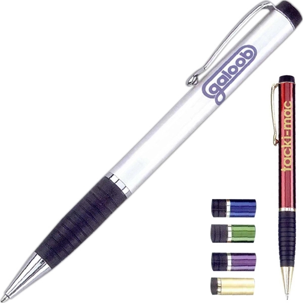 Twist action ballpoint pen with comfortable rubber grip.... from ASI 34800 Alstar Creations / Alstar Line