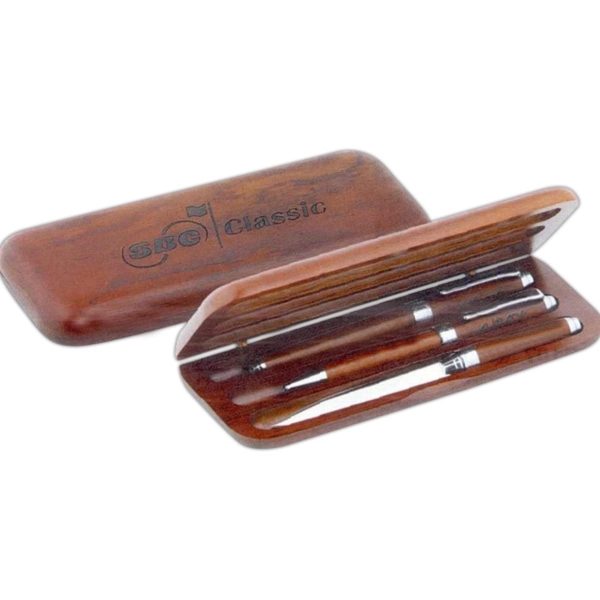 Wooden triple pen box... from ASI 34800 Alstar Creations / Alstar Line