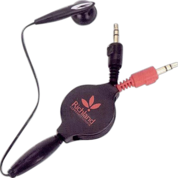 Retractable earphone with microphone.... from ASI 34800 Alstar Creations / Alstar Line