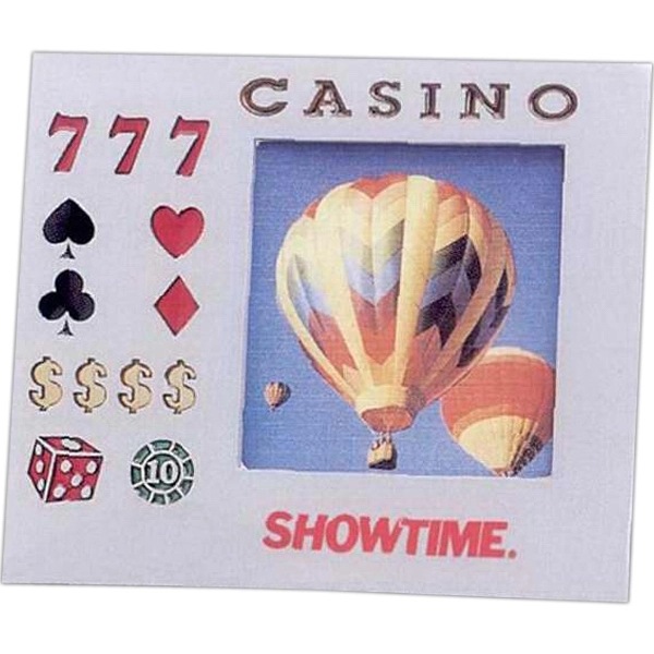 Silver metal picture frame with translucent graphics for a stain glass... from ASI 34800 Alstar Creations / Alstar Line