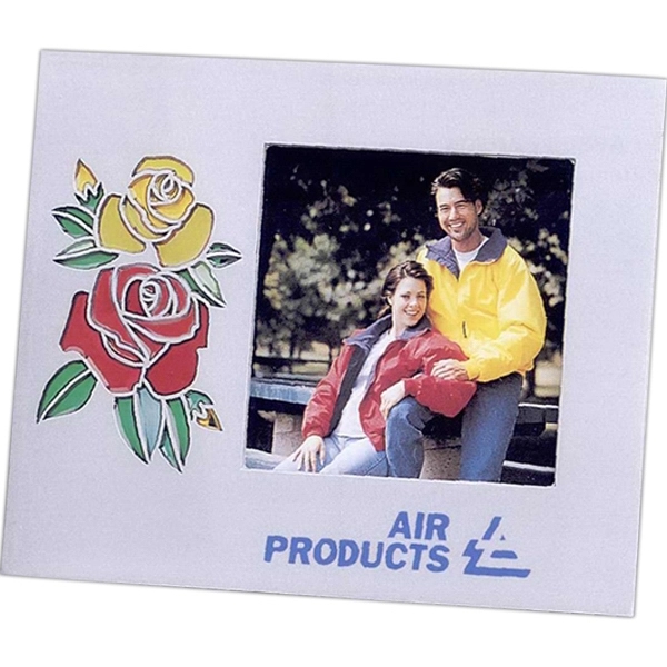 Silver metal picture frame with translucent graphics for a stain glass... from ASI 34800 Alstar Creations / Alstar Line
