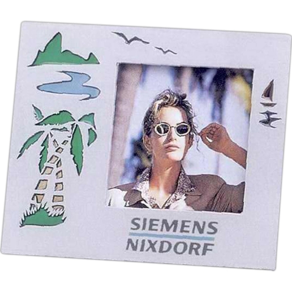 Silver metal picture frame with translucent graphics for a stain glass... from ASI 34800 Alstar Creations / Alstar Line