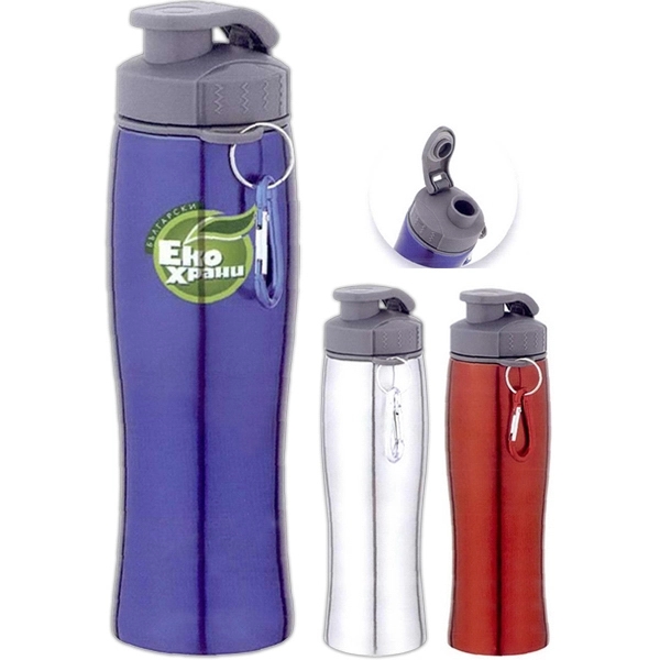 Stainless steel bottle with curve shaped body, 28 oz.... from ASI 34800 Alstar Creations / Alstar Line