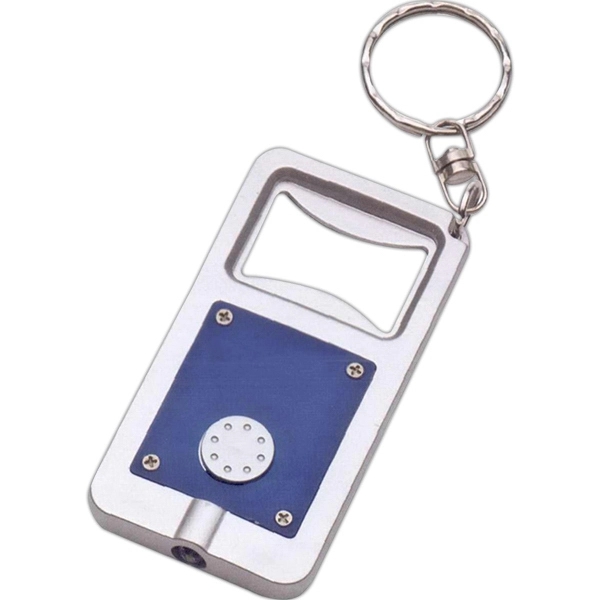 Plastic bottle opener LED light-up key chain.... from ASI 34800 Alstar Creations / Alstar Line