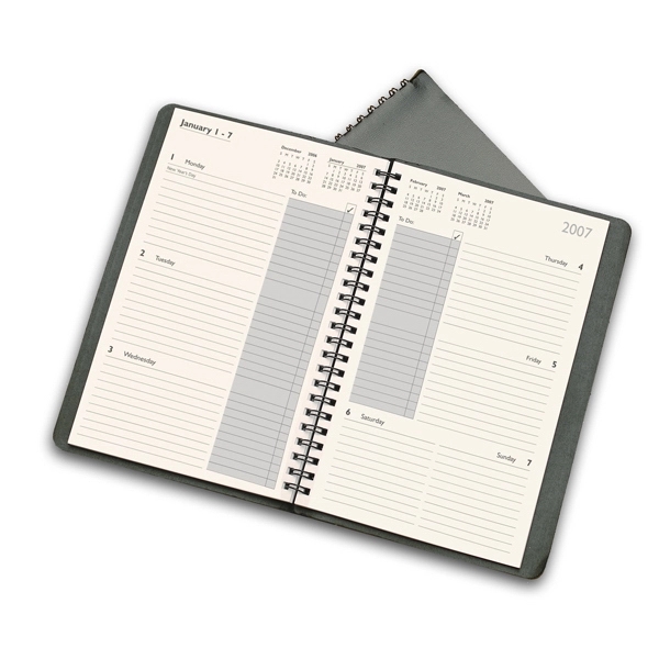 Academic/fiscal weekly agenda planner with a 5" x 8" page size.... from ASI 48575 Datamax International Inc / The Datamax Collection