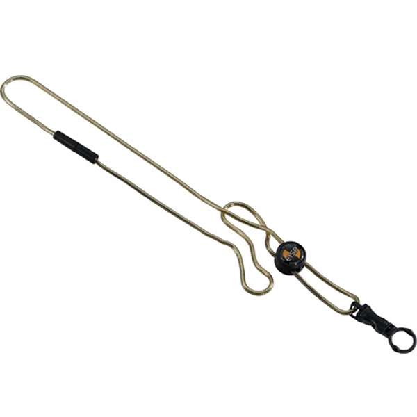 1/8" metal power cord lanyard with domed slider.... from ASI 88060 Snugz/USA Inc / SnugZ USA 
