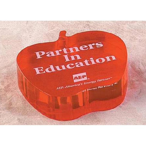 Apple shape embedment, 3 1/2" x 1". Blank product.... from ASI 69240 MasterCast LTD / MasterCast