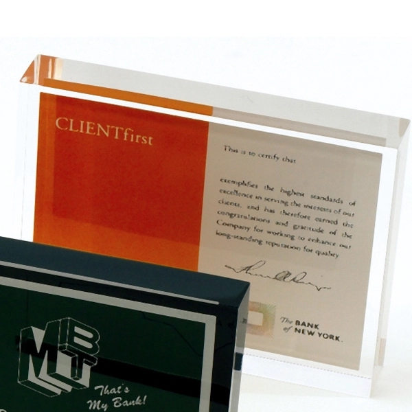 Rectangular MastCast embedment paperweight. Blank product.... from ASI 69240 MasterCast LTD / MasterCast