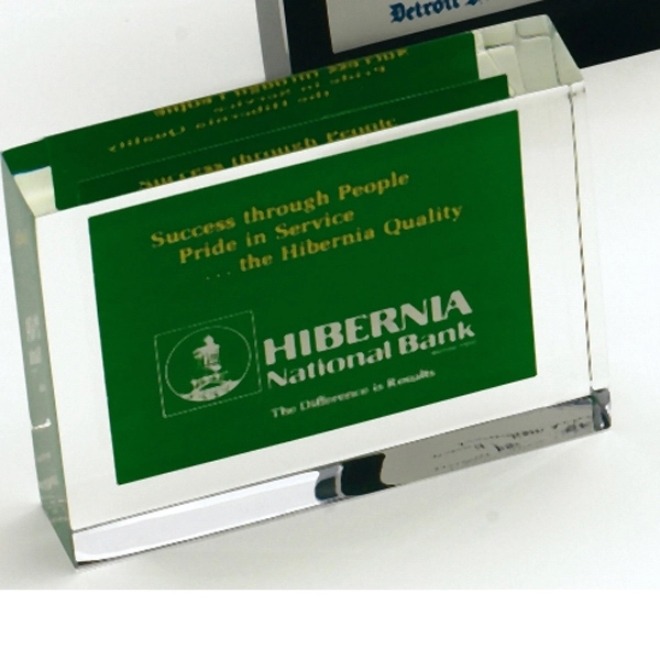 Rectangular MastCast embedment paperweight. Blank product.... from ASI 69240 MasterCast LTD / MasterCast