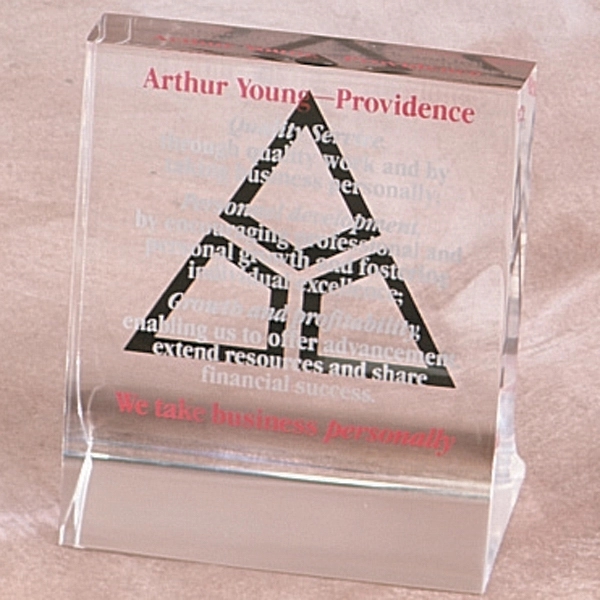 Easel display stand type Lucite® embedment. Blank product.... from ASI 69240 MasterCast LTD / MasterCast