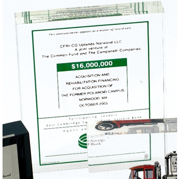 Rectangular MastCast embedment paperweight. Blank product.... from ASI 69240 MasterCast LTD / MasterCast