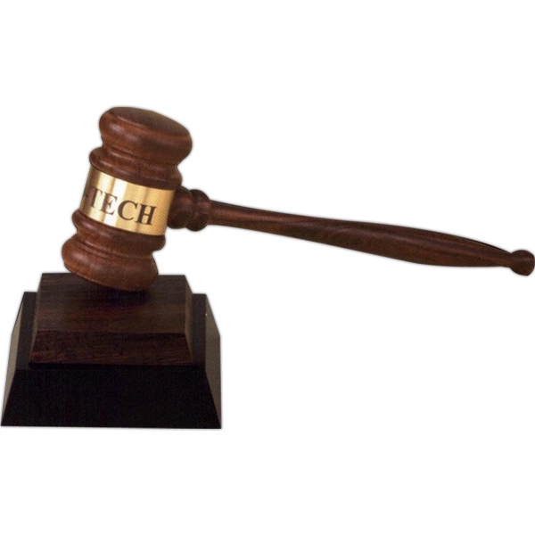 Gavel Set with 10 1/2" standard gavel complimentary sound block.... from ASI 56020 The Gavel Company / The Gavel Company