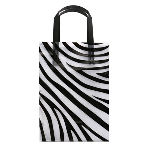 8" x 4" x 11" bag with zebra pattern and black... from ASI 92480 Uniflex / U F