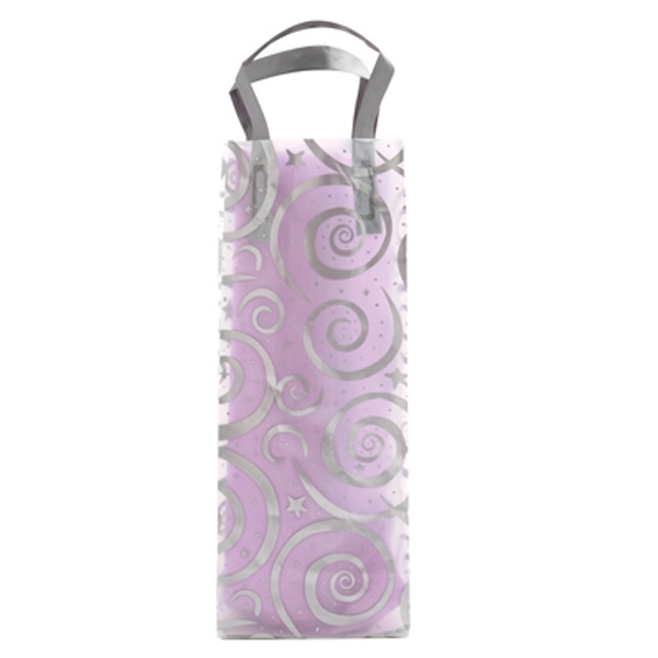Silver 4 mil bag with swirls and matching soft loop handle,... from ASI 92480 Uniflex / U F