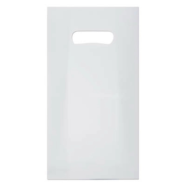 Frosty clear die cut shopping bag, 7" x 3.5" x 12".... from ASI 92480 Uniflex / U F