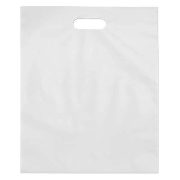 Frosty clear die cut merchandise bag, 12" x 15".... from ASI 92480 Uniflex / U F
