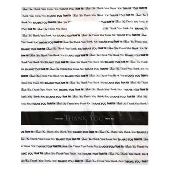 White bag with folded over die cut handle, 12" x 15".... from ASI 92480 Uniflex / U F