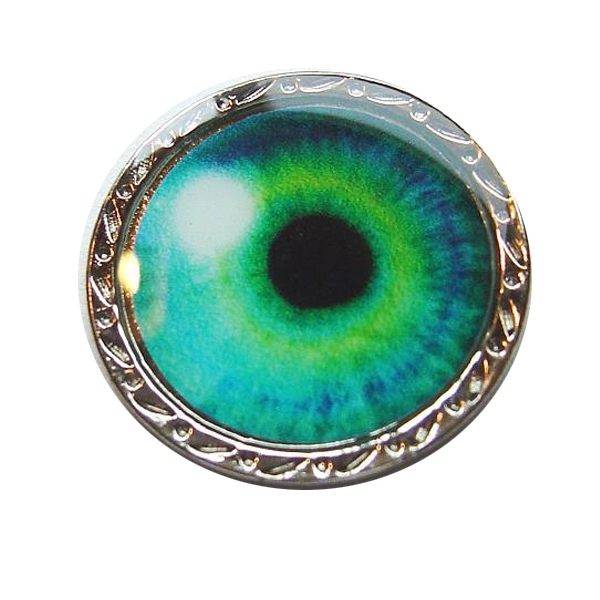 Golf clip ball marker with colorful swirl design and silver outer... from ASI 57853 Gotta Have Products / Gotta Have Products