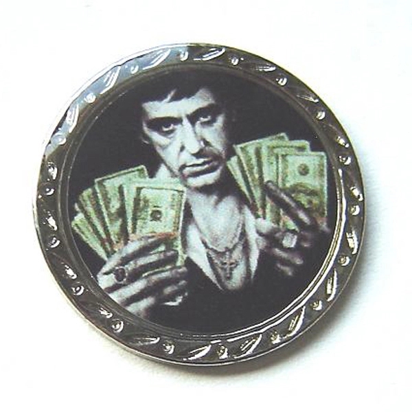 Golf clip ball marker with silver outer edge is highly reflective... from ASI 57853 Gotta Have Products / Gotta Have Products