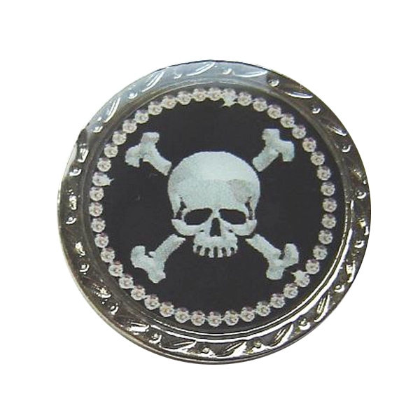 Golf clip ball marker with skull and cross bone design, and... from ASI 57853 Gotta Have Products / Gotta Have Products