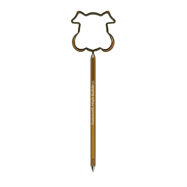 Bent bull dog shaped pen.... from ASI 92980 WOV-IN® / PromoPet(TM)