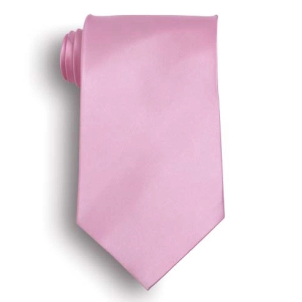 Pink silk tie - choose from 20 stock solid color ties... from ASI 98085 Wolfmark