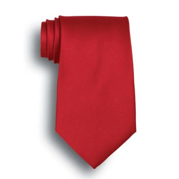 Red solid color men's tie - choose from 25 in stock... from ASI 98085 Wolfmark