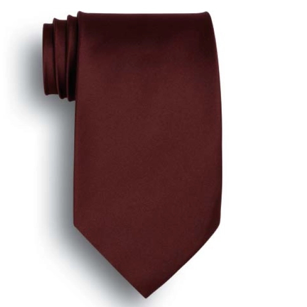 Maroon silk tie - choose from 20 stock solid color ties... from ASI 98085 Wolfmark