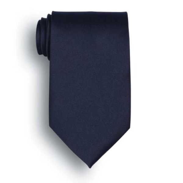 Navy solid color men's tie - choose from 25 in stock... from ASI 98085 Wolfmark