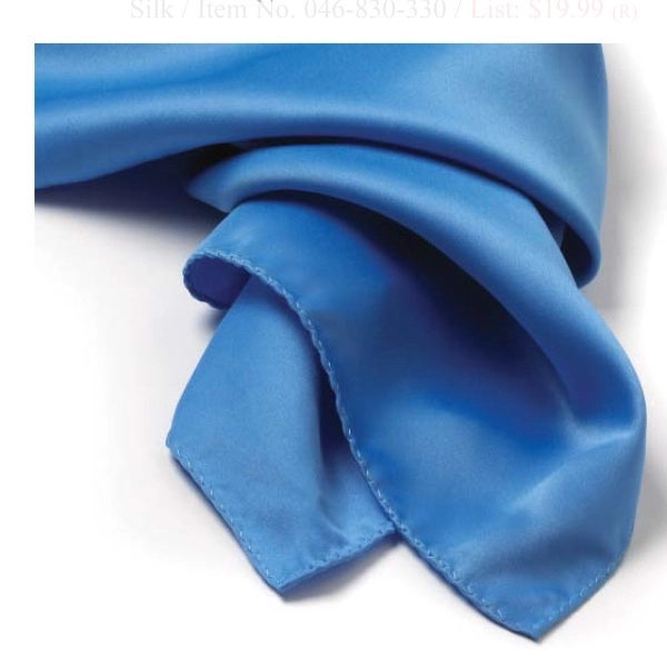 French blue ladies solid color scarf 30" x 30".... from ASI 98085 Wolfmark