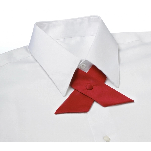 Red poplin crossover covered button.... from ASI 98085 Wolfmark
