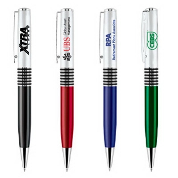 Metal Twist Action Ballpoint Pen with Silver cap.... from ASI 31517 Admart Products / Admart Line