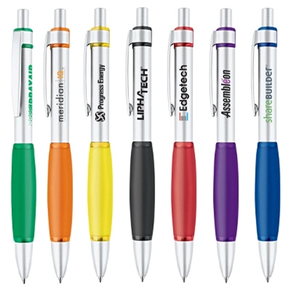 Click action ballpoint pen with aluminum barrel.... from ASI 31517 Admart Products / Admart Line