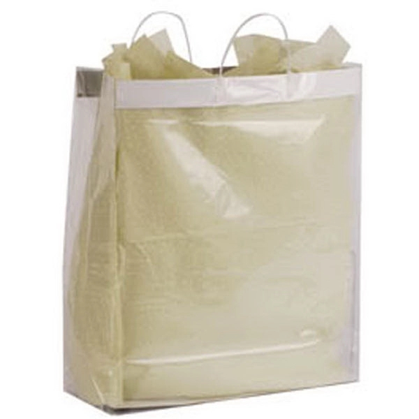 Plastic handle shopping bag, 16" x 6" x 18".... from ASI 92480 Uniflex / U F