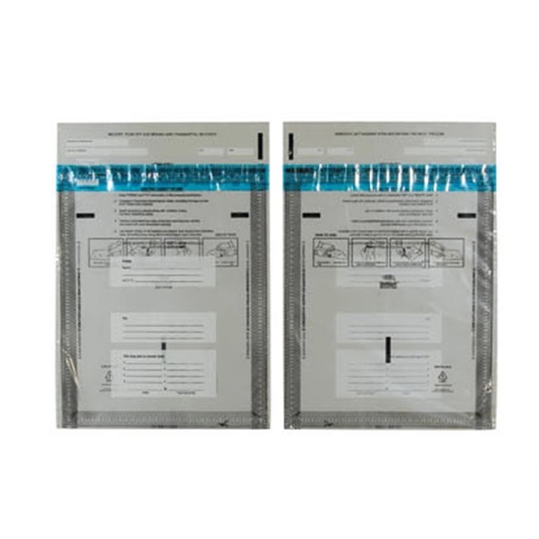 Money/Security bag made of 2.8 mil Clear film, 12" x 15".... from ASI 92480 Uniflex / U F