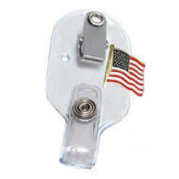 Clear vinyl strap clip adapter for award pins.... from ASI 47204 CredentialExpress / CredentialExpress
