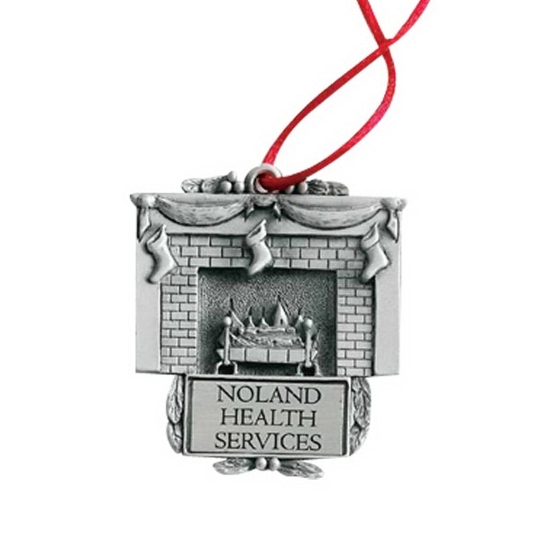 Fireplace MC Design ornament with cord and antique pewter finish.... from ASI 69240 MasterCast LTD / MasterCast