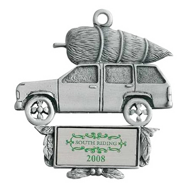Truck with Tree MC Design ornament with antique pewter finish.... from ASI 69240 MasterCast LTD / MasterCast