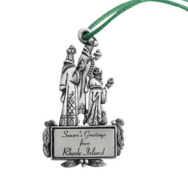 Three Wise Men MC Design ornament with cord and antique pewter... from ASI 69240 MasterCast LTD / MasterCast