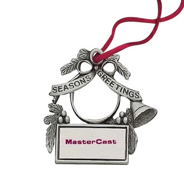 Horn MC Design ornament with cord and antique pewter finish.... from ASI 69240 MasterCast LTD / MasterCast