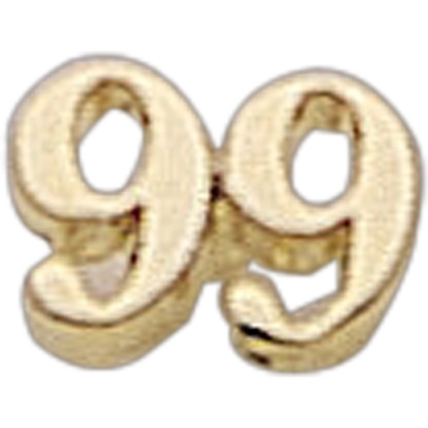 Number shape lapel pin with military clutch, up to 3/8".... from ASI 68760 Marken Industries / Marken