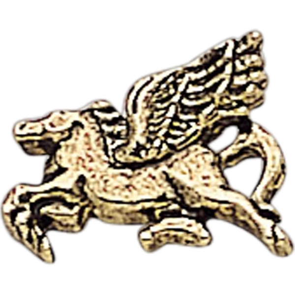 Pegasus lapel pin with military clutch, up to 3/4".... from ASI 68760 Marken Industries / Marken