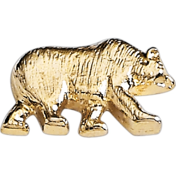 Bear lapel pin with military clutch.... from ASI 68760 Marken Industries / Marken