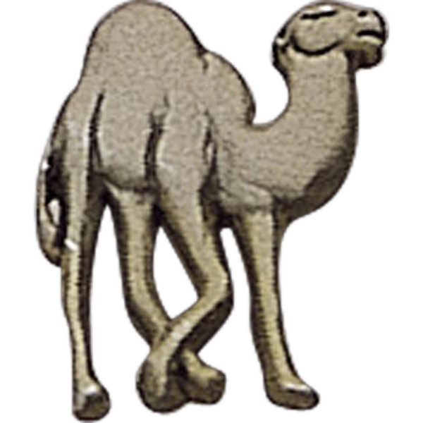 Camel lapel pin with military clutch, up to 3/4".... from ASI 68760 Marken Industries / Marken