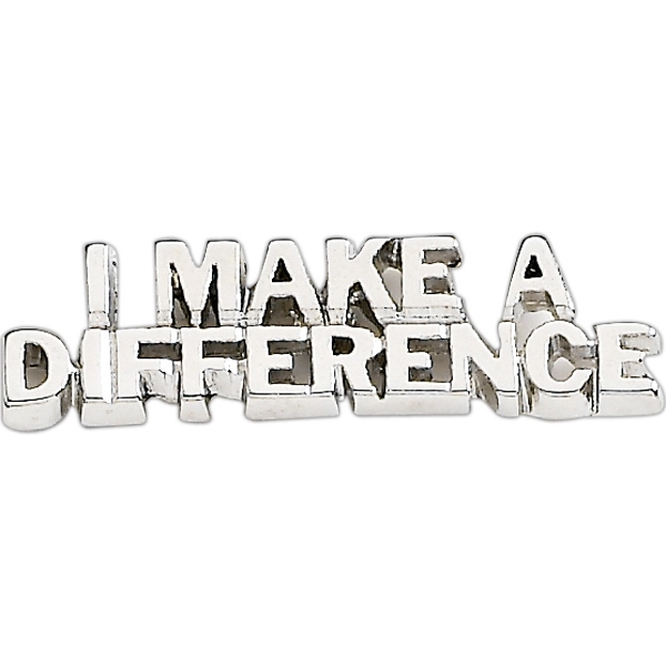 I Make A Difference lapel pin with military clutch, up to... from ASI 68760 Marken Industries / Marken