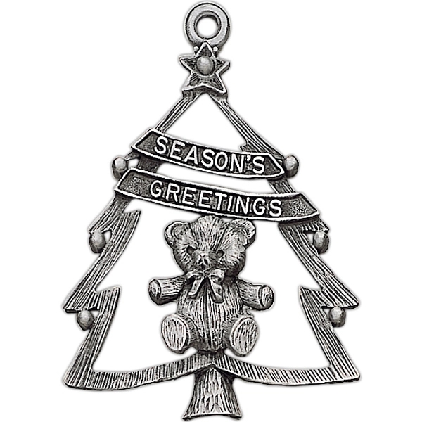 Antique pewter finish MK design cast ornament with cord. Blank.... from ASI 68760 Marken Industries / Marken