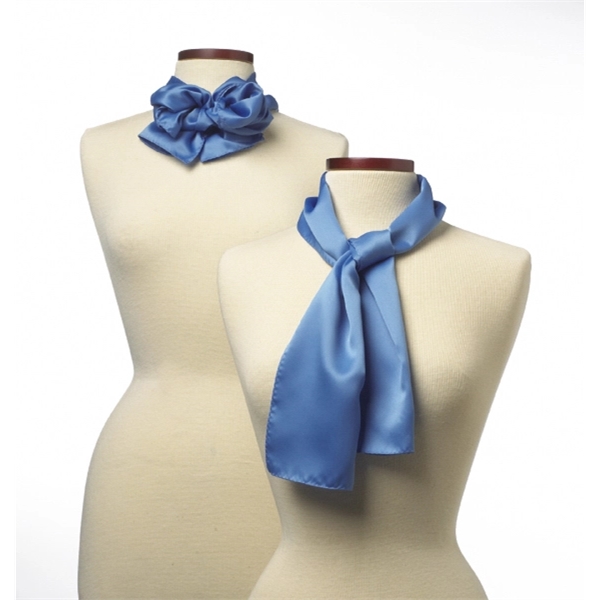 French blue silk scarf, 10" x 54", a perfect accent to... from ASI 98085 Wolfmark